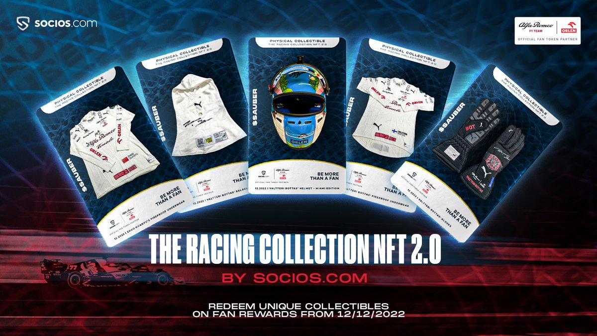 🚨 The Racing Collection NFT 2.0 is here! 🚨

Be the fastest and collect exclusive <a href="/alfaromeoorlen/">-落花流水-</a>
signed memorabilia 😍!

🗓️ Available from 12/12 on Fan Rewards

👉 Learn more: bit.ly/Racing-NFT