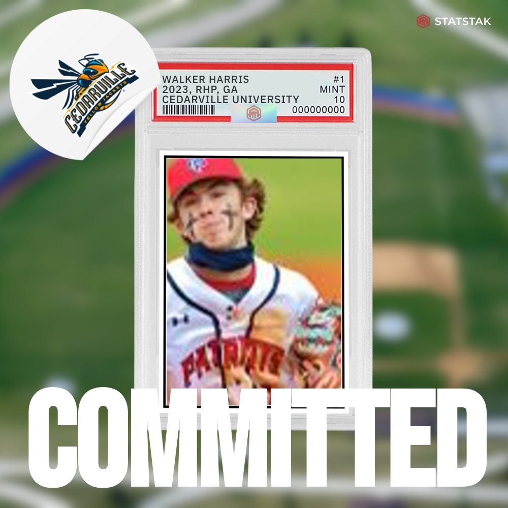 StatStak's tweet photo. 🚨 COMMIT ALERT 🚨 
Congrats to @WalkerHarris22 on his commitment to Cedarville University! 
Still uncommitted and need exposure? Use code COMMIT for a FREE month of StatStak PRO 👇https://t.co/9OR4q8FHpO
 @FlatgroundApp @FlatgroundBats #HowDoYouStakUp https://t.co/sKYoYHRSYM