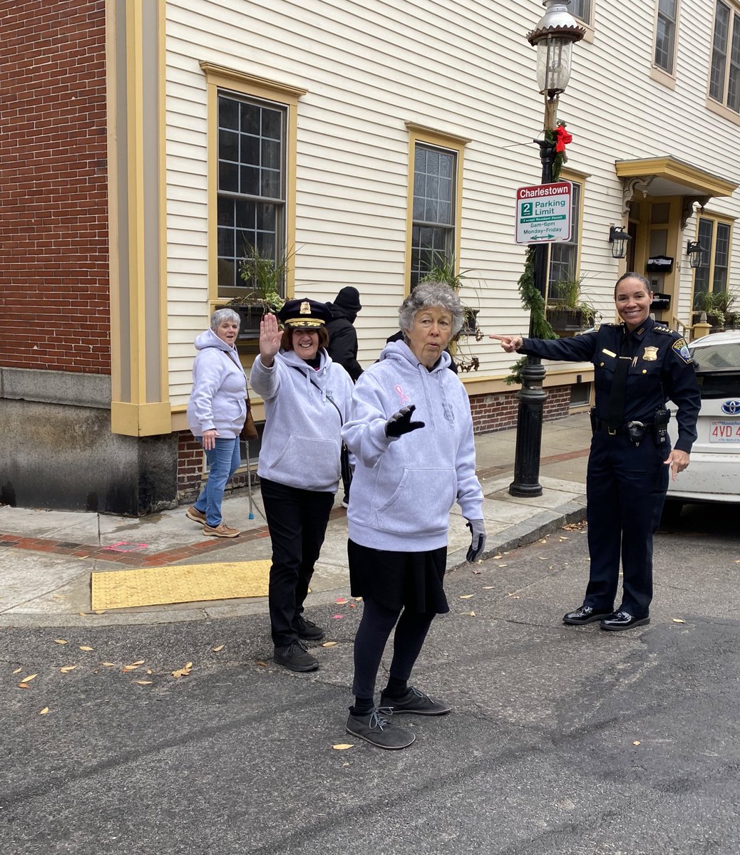 BCEengagement's tweet photo. 1/3: We walked ! #walkthebeat #charlestown had its final fall session last week joined by #CommishCox @bostonpolice! TY to @Starbucks for caffeine every week & @CityofBostonCU for the swag!…#throwbackthursday https://t.co/FNP6yt5iDI