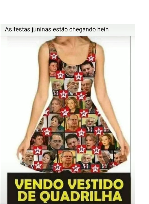 BrazilHello's tweet photo. @LuppiFabi @SorayaThronicke grande Soraya, agora que já votaste a favor da #PECdoRombo já podes pedir para colocar a tua carinha no vestido da quadrilha !! 😎

#LulaLadrao https://t.co/xgSNrr4VJn