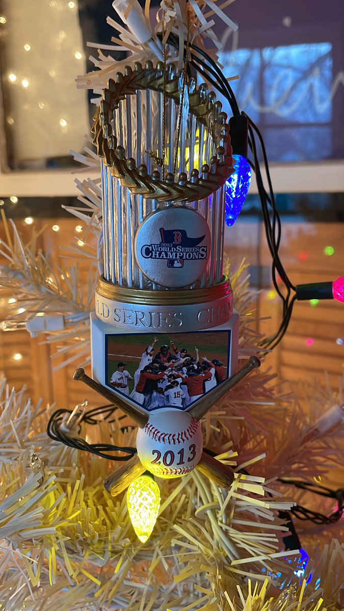 As long as Chaim is here, it’s gonna be a while before I get a new one of these for our tree.
#GoodLuckXander #RedSox #RedSoxNation