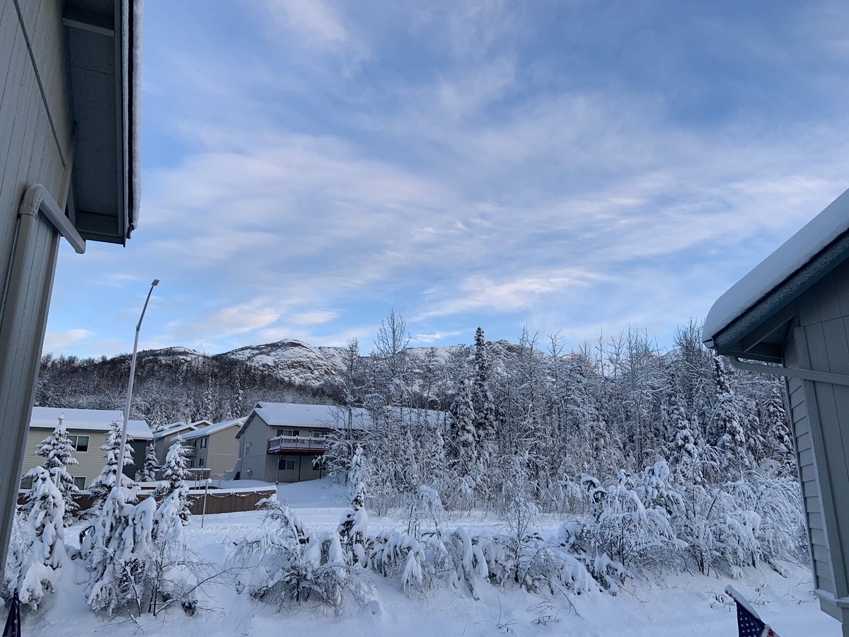 Spaggetinoodle7's tweet photo. Winter wonderland here in Alaska today https://t.co/NDFL4ZRGnv
