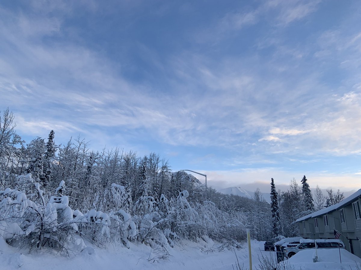 Spaggetinoodle7's tweet photo. Winter wonderland here in Alaska today https://t.co/NDFL4ZRGnv