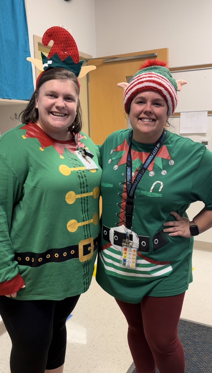 MsLBarrett's tweet photo. #decembertoremember fun with some great ladies! Elf day was a success  @Ms__McDonald https://t.co/QH2rAIYx9a