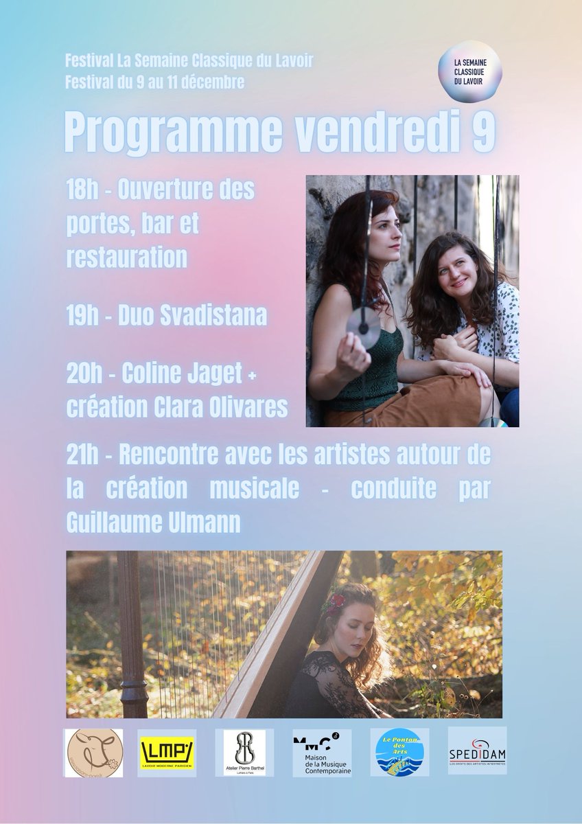 [DEMAIN VENDREDI - Le programme de la soirée d'ouverture du festival] On vous attend ! <a href="/lm_parisien/">Lavoir Moderne Parisien</a> <a href="/Spedidam/">Spedidam</a> <a href="/mairie18paris/">Mairie 18 Paris</a> @mmcontemporaine