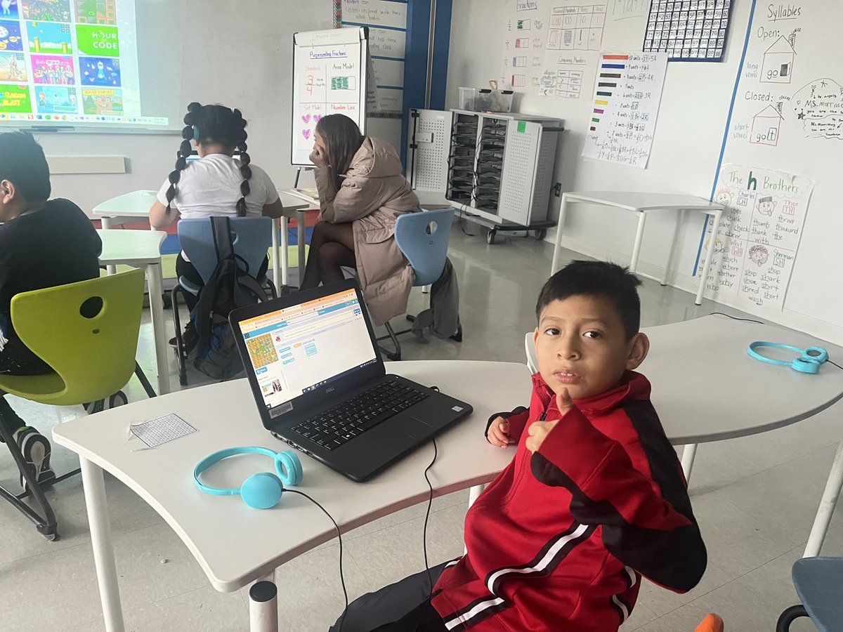 3rd graders in Ms. Morrissey’s class loved learning and problem solving with Hour of Code this afternoon. <a href="/codeorg/">Code.org</a> <a href="/BaileysES_FCPS/">Bailey's Elementary School for the Arts & Sciences</a> #BUpper #HourOfCode