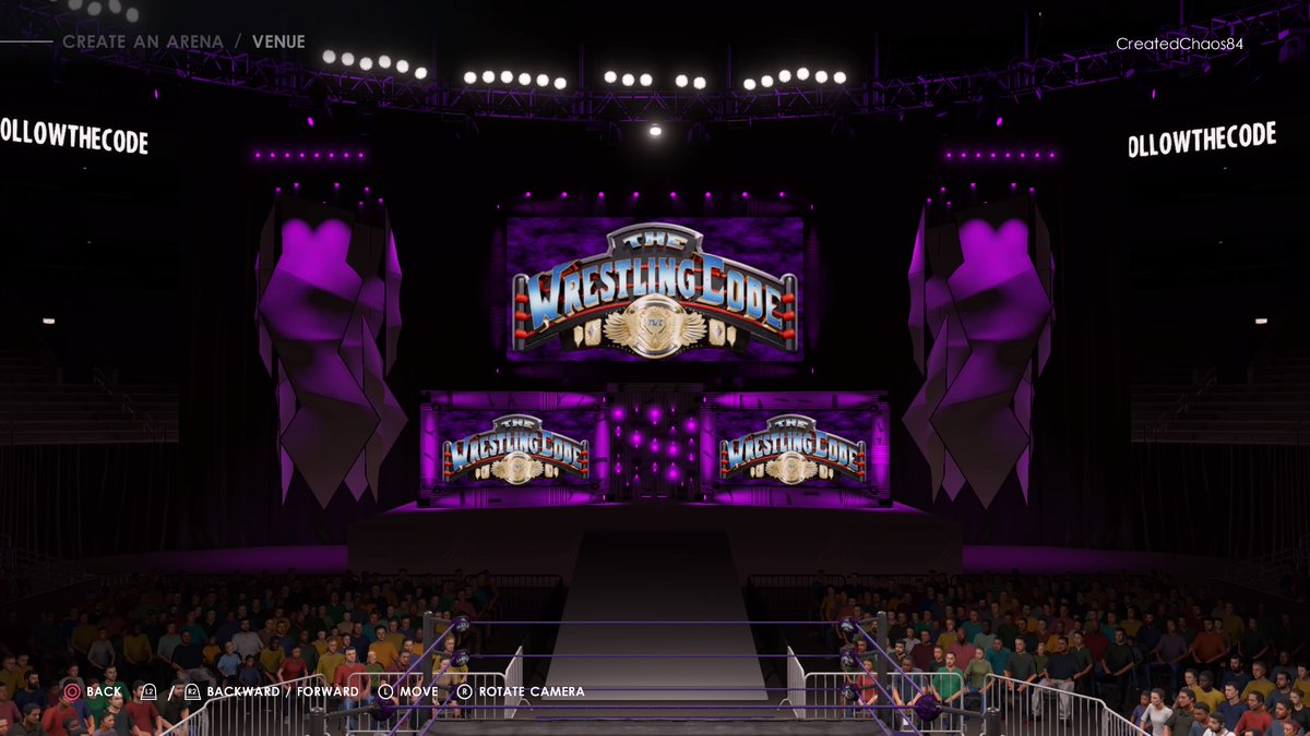 CreatedChaos2's tweet photo. Custom Wrestling Code Arena on PS's CC  #VirtualBasement #TheWrestlingCode #FollowTheCode https://t.co/maveowQ8JG