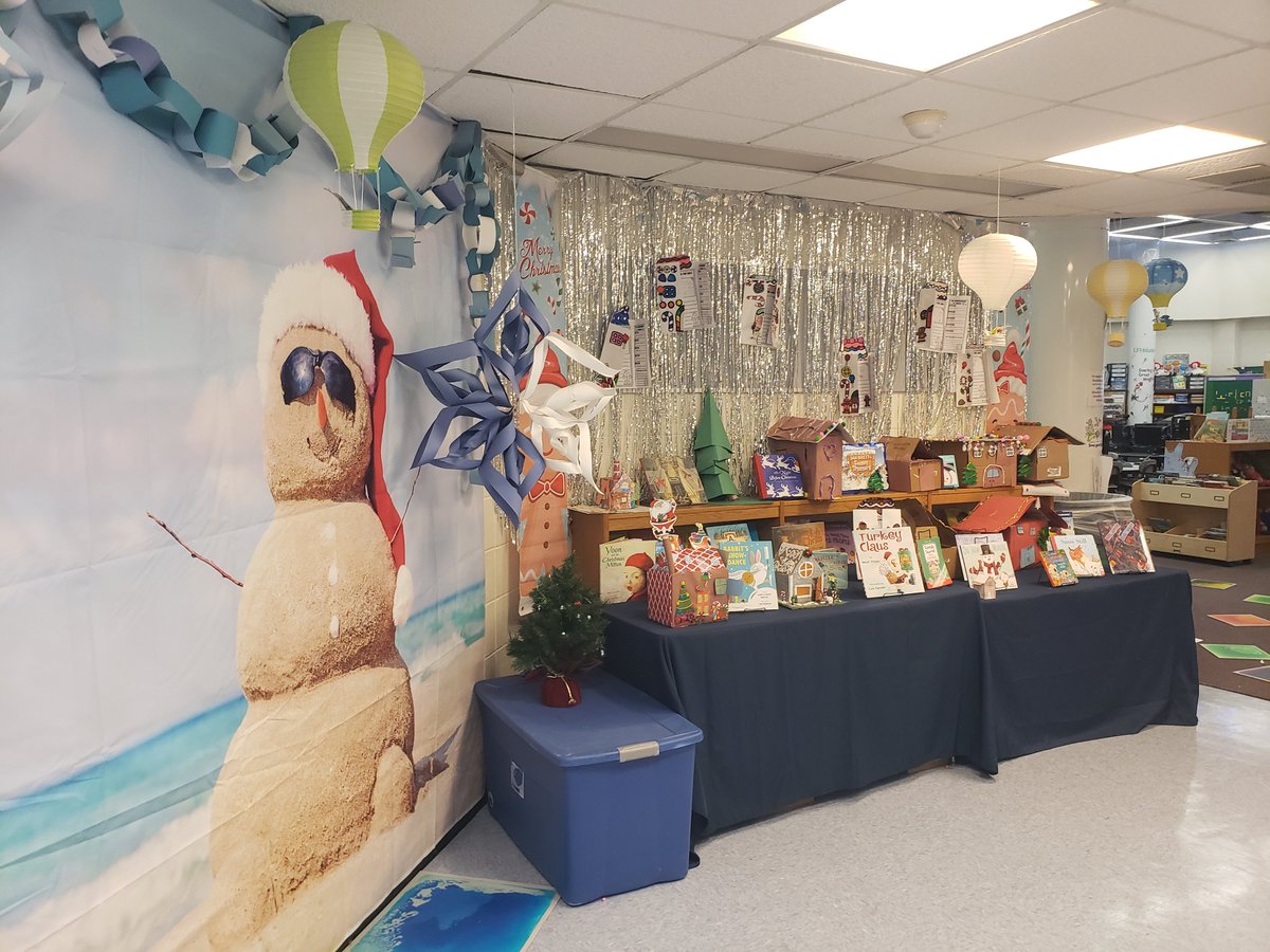 pcal1028's tweet photo. Entries for my #cardboardgingerbreadhouse have started coming in! So fun! #lifeinthelibrary https://t.co/AbRk7FXLXK