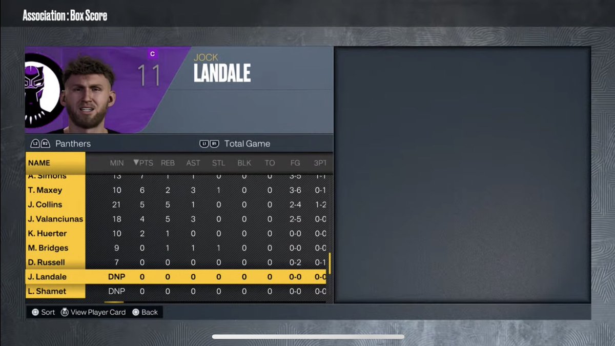 OfficialNBAT's tweet photo. Wakanda Panthers (Team 9) 🐾 stats: https://t.co/6s61pKdTu4