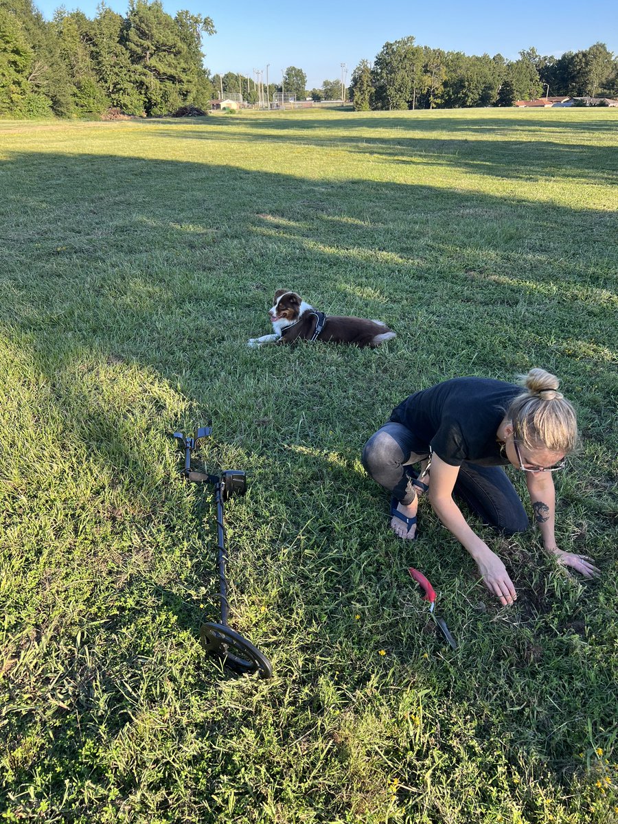 BriaMccartney's tweet photo. @MichelleObama Metal detecting! It’s a quirky, fun way to enjoy the outdoors, and I often get to interact with curious kids (and adults). https://t.co/dzLcTBEQD9