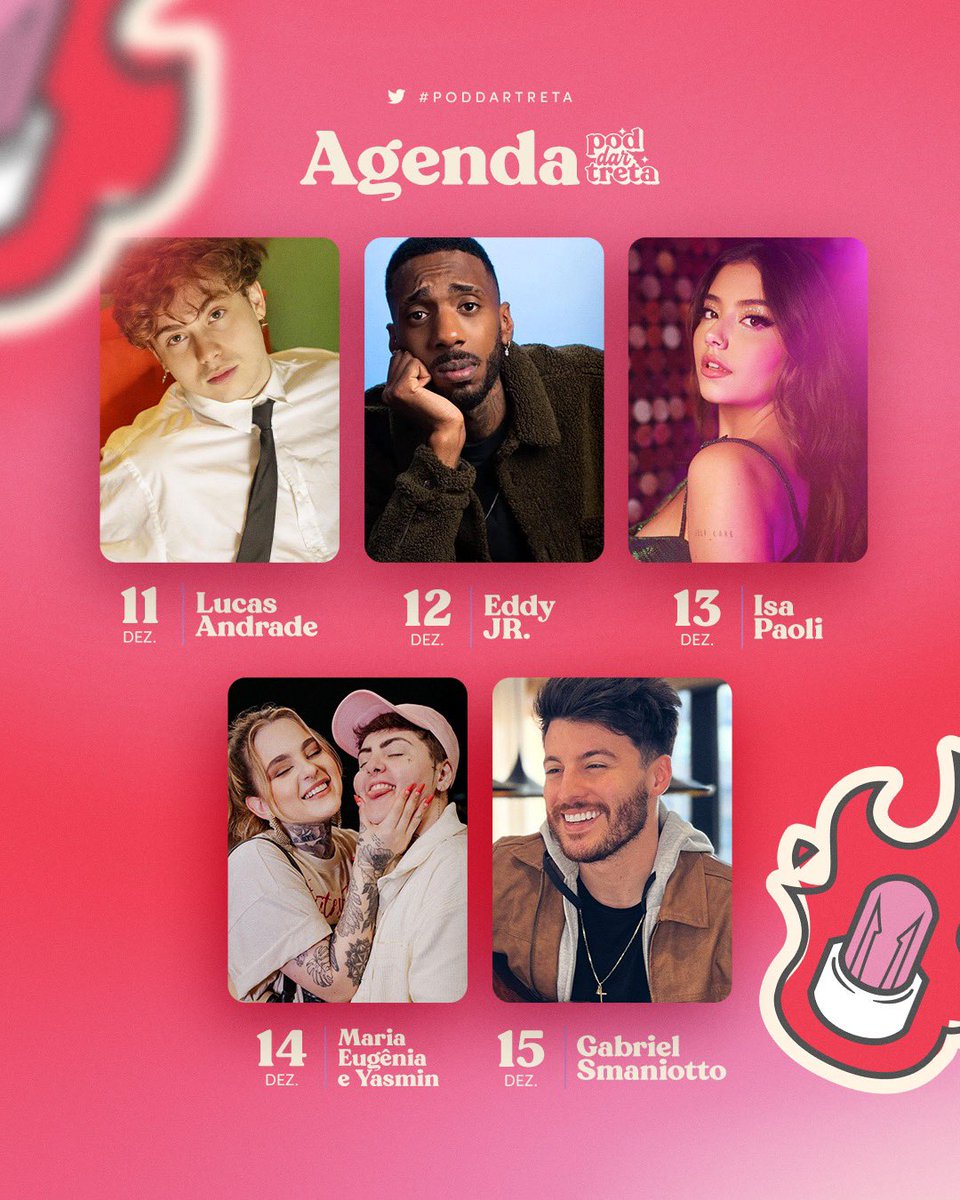 poddartreta's tweet photo. IMPERDÍVEL! 🥵

Domingo você tem um encontro marcado com a treta. Voltamos com a nossa 7ª temporada que está recheada de convidados especiais! ❤️ https://t.co/jcObuhQboN