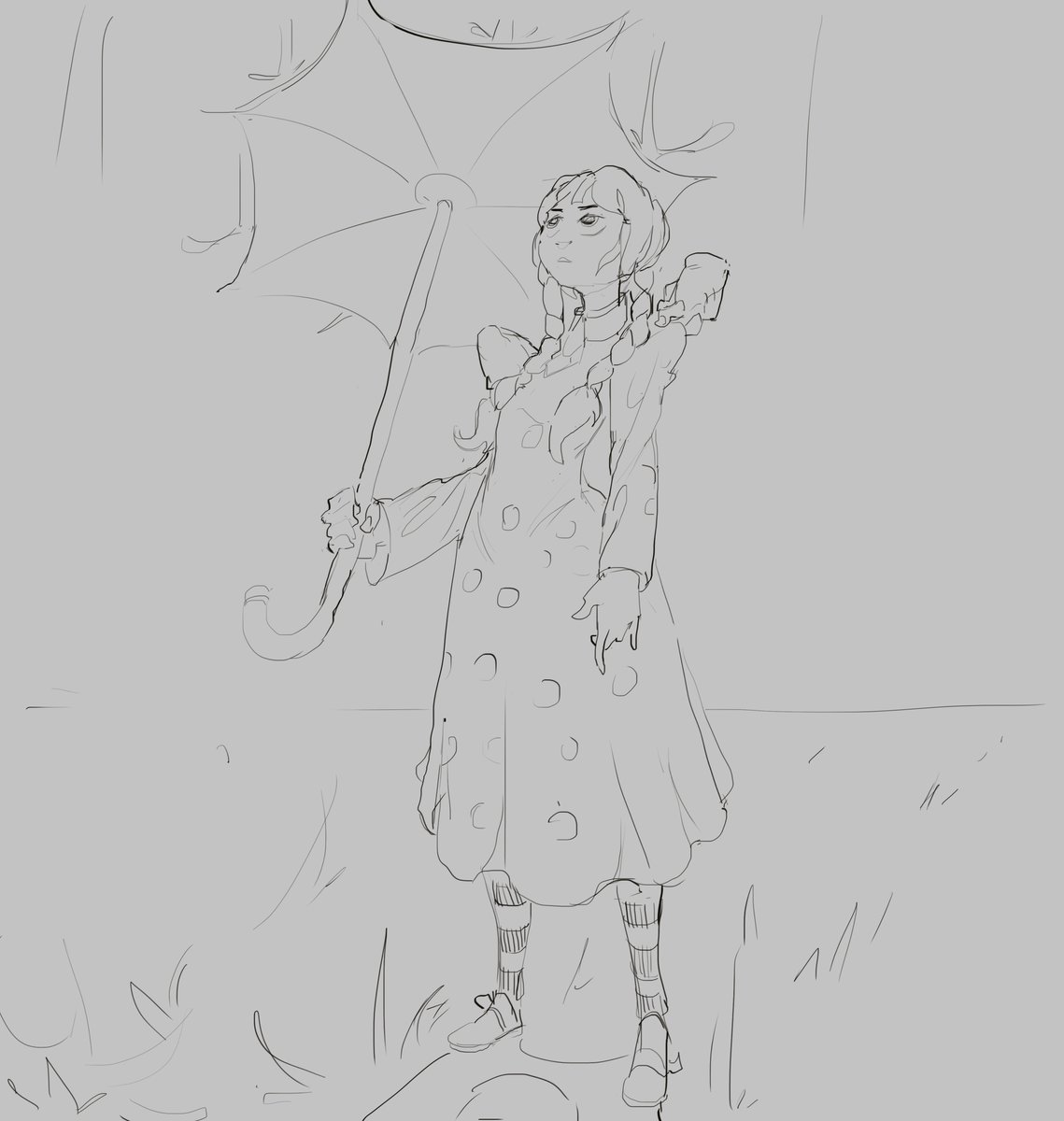 BAKURAKUN4's tweet photo. fanart wandinha   
#concept #fanart #fanartwandinha #wandinha #wandinhanetflix #netflixbrasil #JennaOrtega https://t.co/jG7f40sAaE