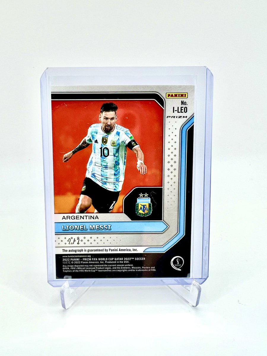 Keeko_17's tweet photo. Well, our first World Cup Prizm Break has been a good one…

Messi Gold Auto 2/2!!! 😍🤯

Massive congrats to OB_Ricky on winning this in our break today! https://t.co/cICGN7SQGW