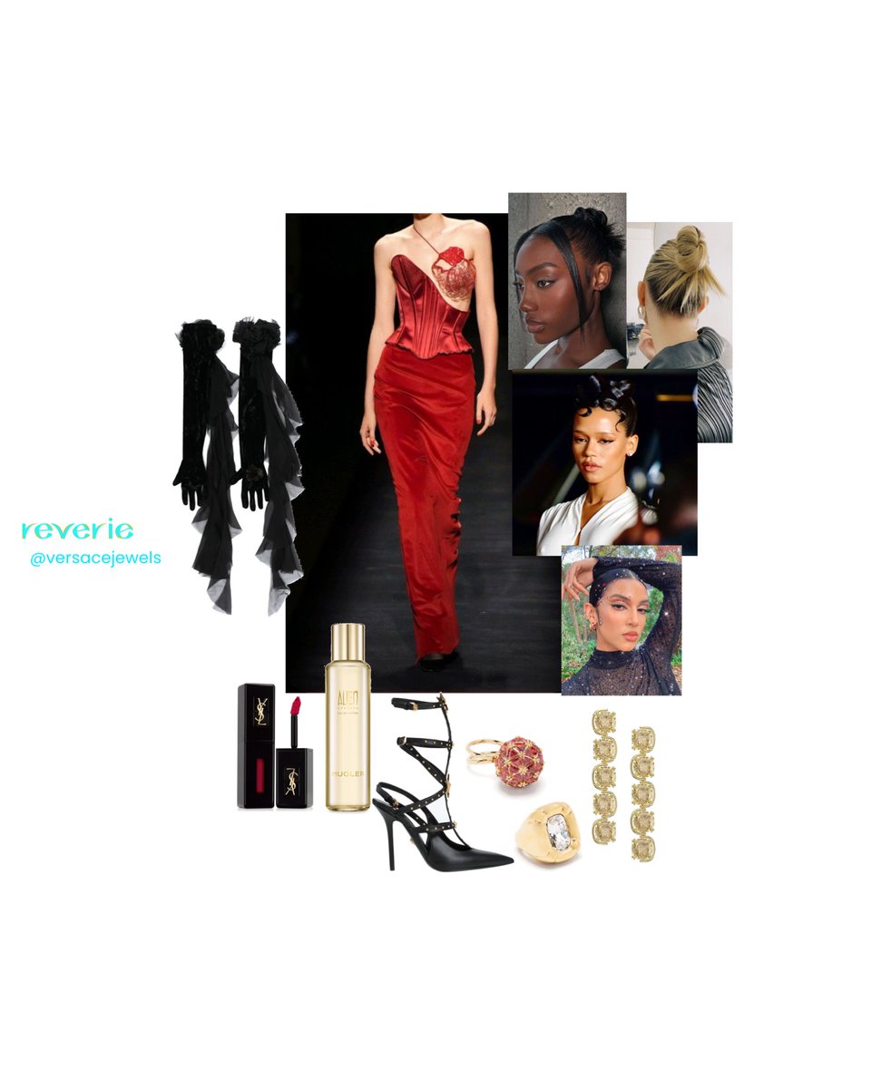 VERSACEjewels's tweet photo. 💌 My submission for #TaylorRussellStylingWeekThree She’s wearing Schiaparelli Fall ‘22 and smelling like Mugler Alien Goddess ofc! https://t.co/EhSDKiwE94