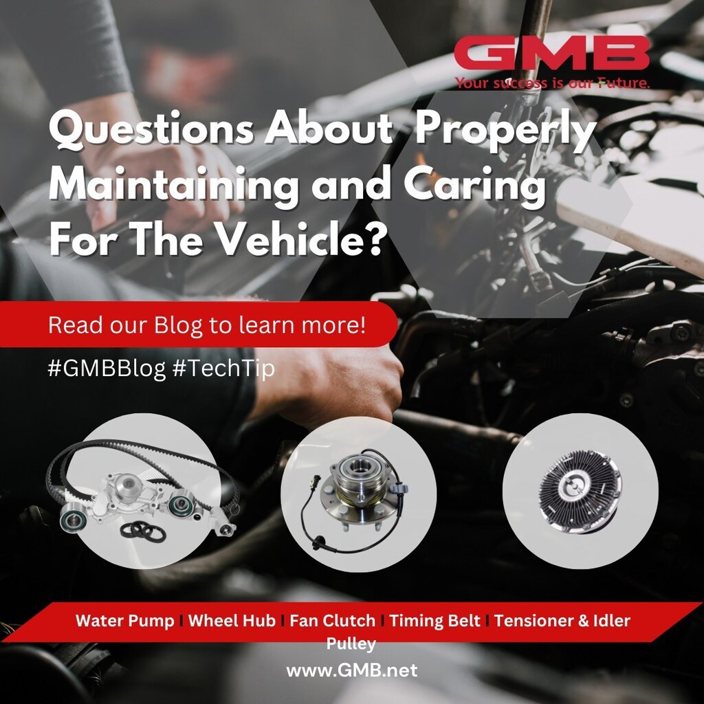 GMBNorthAmerica's tweet photo. 🚗 When it comes to maintaining and caring for the vehicle properly, there are many important aspects that come with it. 
Let’s look at some of the issues and why they could lead to a high cost from putting off Water Pump, Wheel Hub, Fan Clutch, Timing Belt, and Tensioner &amp; I… https://t.co/nkjssOy69D