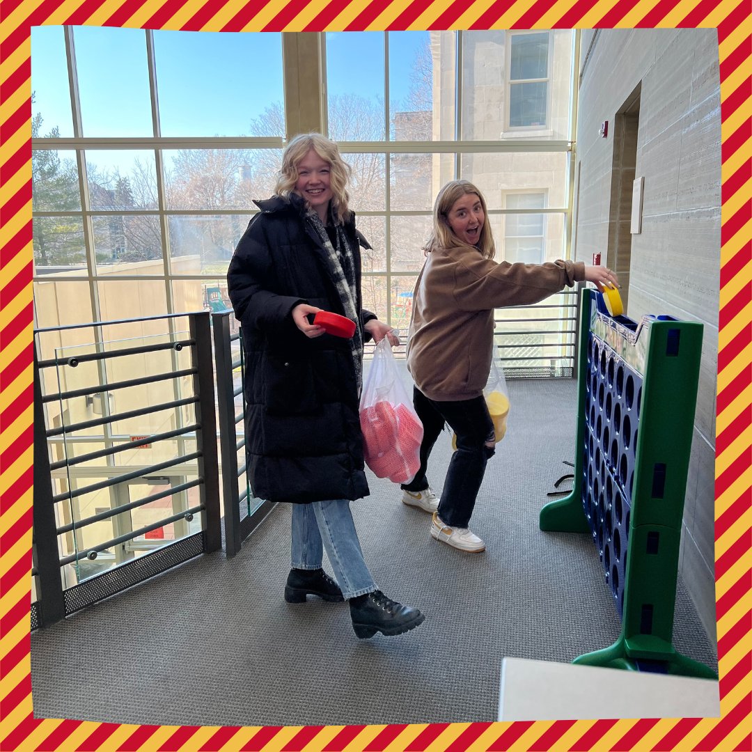 HDFS_iastate's tweet photo. HDFS students and staff participated in a fun popcorn party yesterday to celebrate prep week and blow off some steam! What better way to do that than eating popcorn, getting glitter tattoos, and playing giant Connect 4?!

Happy Prep Week! #HDFS #HDFSproud https://t.co/3gGpATZ2iB
