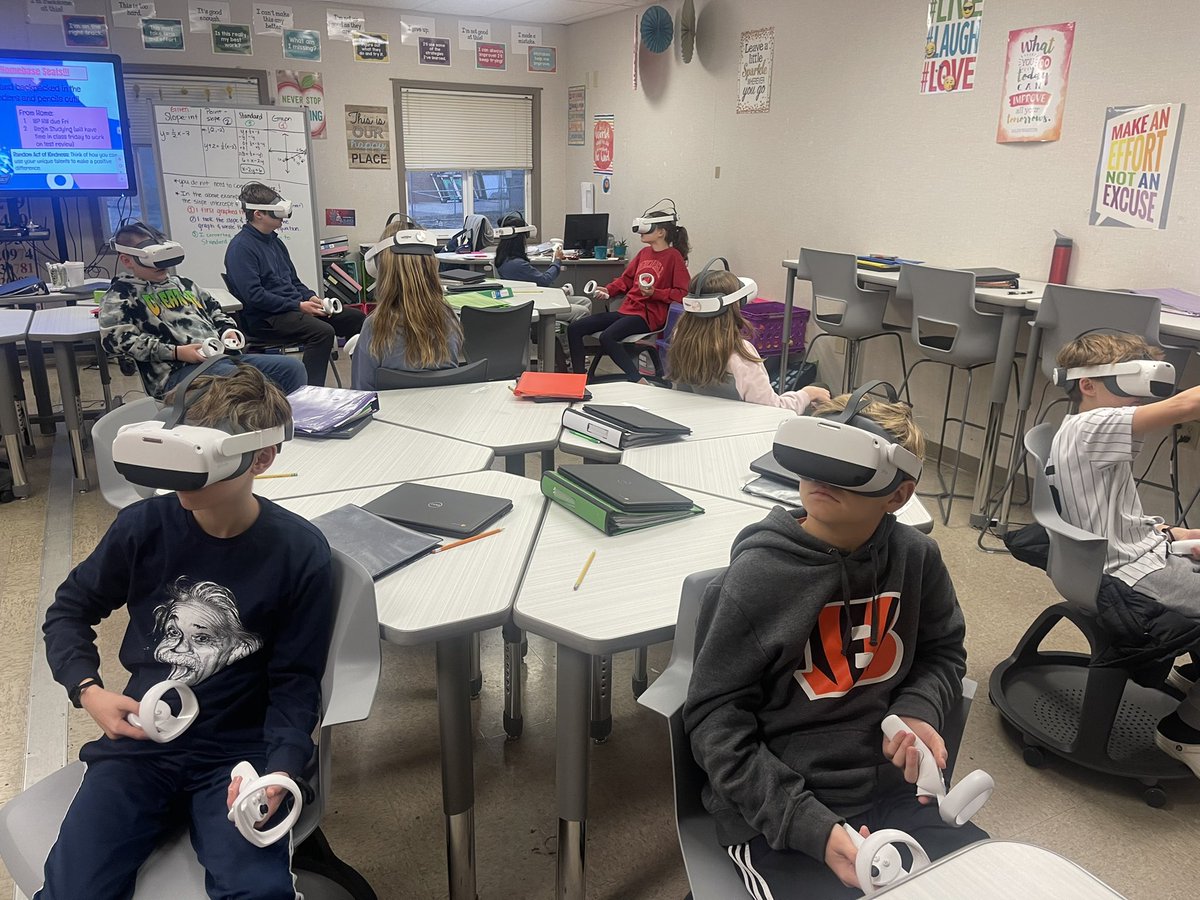 brownmath207's tweet photo. It may not look like it, but these kiddos took a virtual trip to investigate sea levels rising. They are now back in the virtual lab modeling and analyzing their data. Excited to hear their conclusions! https://t.co/EIkfqjufkU