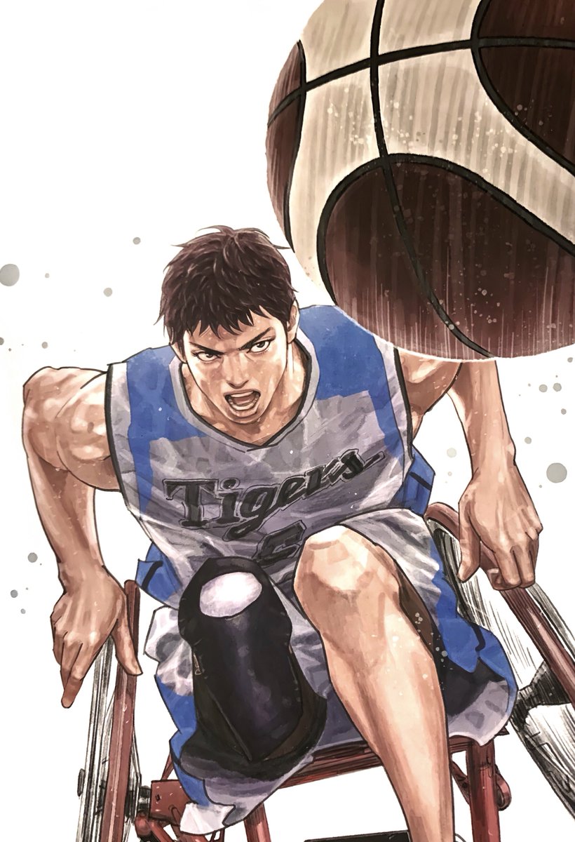 PlatonGhoulRE's tweet image. “Point”. Rare color illustration from “REAL”. Textless ver. + HD restoration.

#リアル