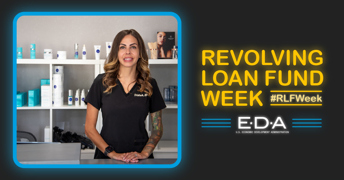 US_EDA's tweet photo. During the pandemic, Tristah Romero-Kelly, owner of Renew Medical Aesthetics in Racine, #Wisconsin, utilized an EDA-capitalized Revolving Loan Fund to purchase new equipment, upgrade furniture, access working capital and hire two new employees.
#RLFweek @RacineCounty @RCEDC1 https://t.co/dJMUGK2mcq