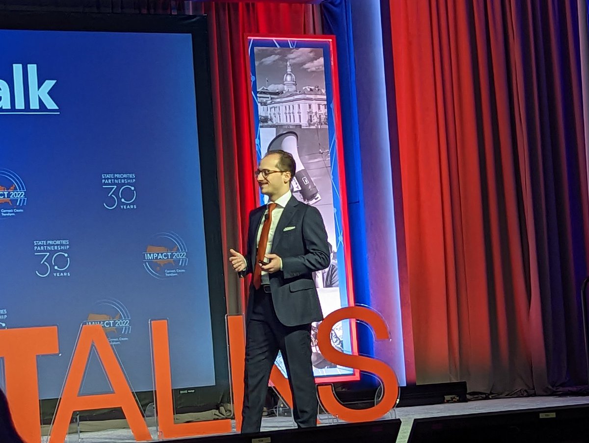 Brandon_McKoy's tweet photo. So proud of @L_DiPaolo as I watch him deliver his #ImpacTalks presentation at #StateImpact22 repping @NJPolicy and celebrating NJ's Child Tax Credit! https://t.co/SgqTH4ZOG9