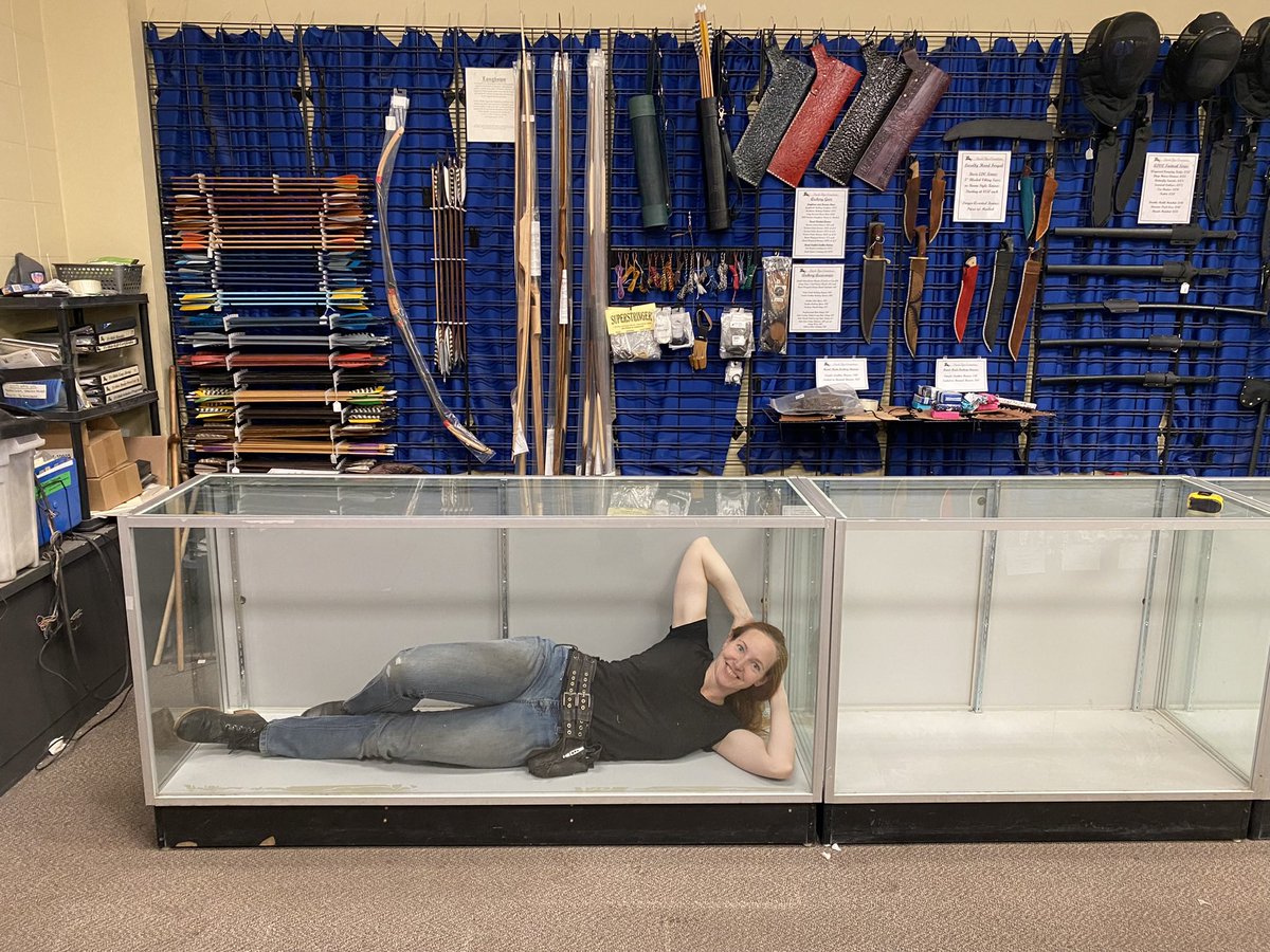 WeSellSwords's tweet photo. Installing some new display cases in the Calgary shop and showroom this afternoon ! #shopyyc #shopcalgary #shoplocal #yyc #calgary https://t.co/SiLvyzoLNJ