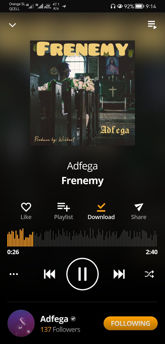 @adfegaofficial am now your fan.
 The vibe is positive and you says it all.
   Keep pushing