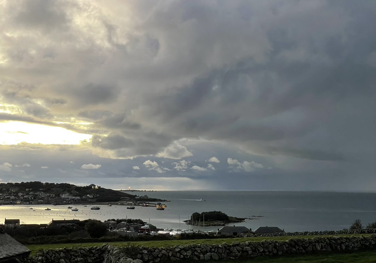 Rain clouds #Scilly