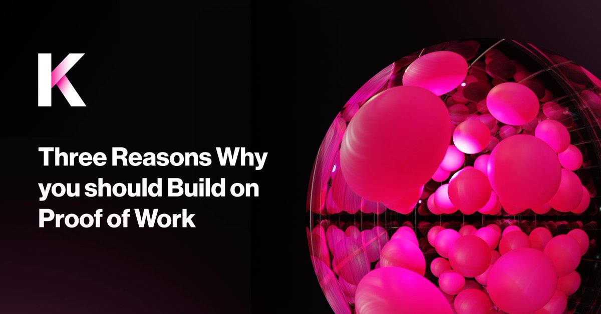 kadena_io's tweet image. PoW and PoS are fundamentally different #consensus mechanisms, each with its own advantages. 

Let's look at 3 reasons why builders should choose #PoW to build on.

medium.com/@kadena_io/pro…