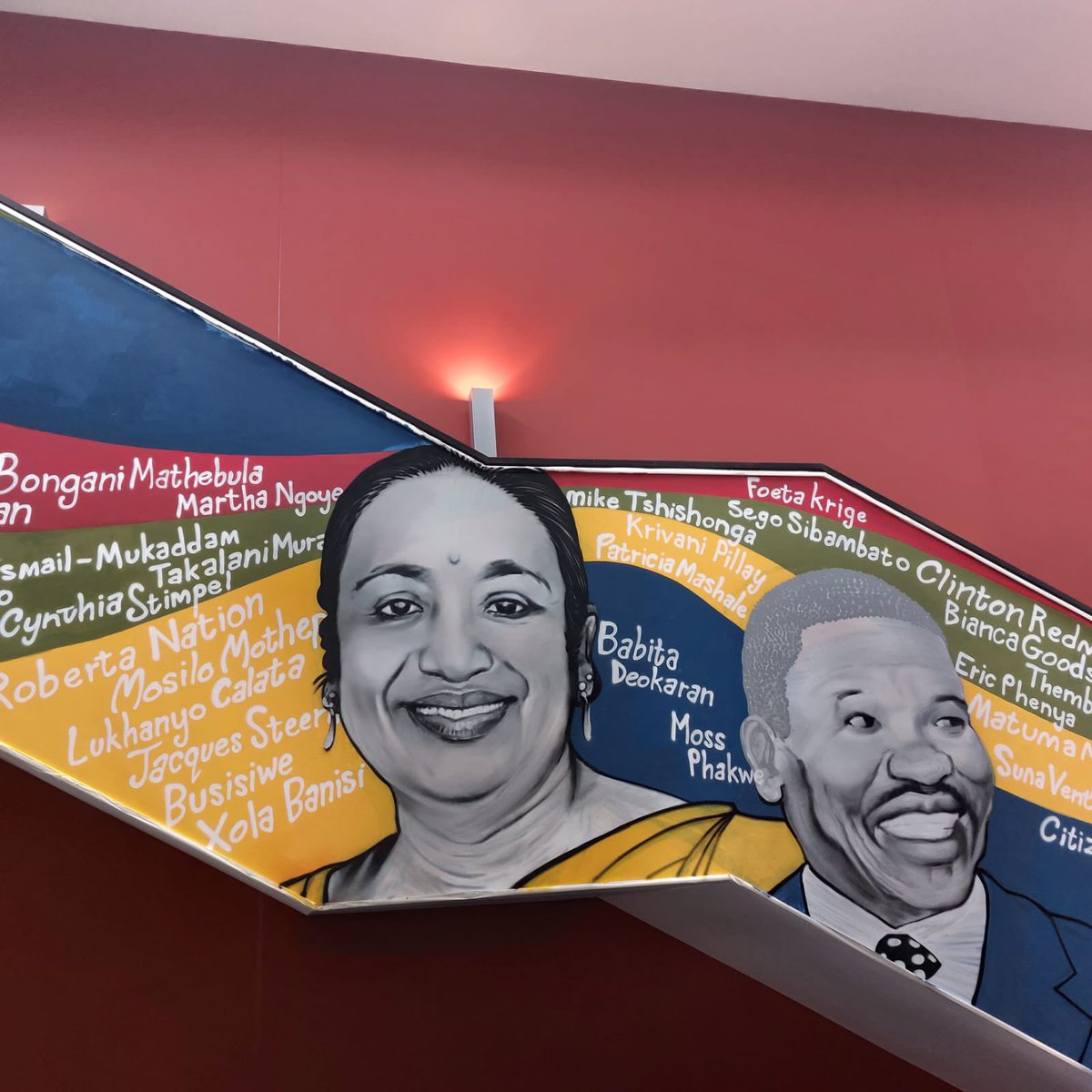 A couple of days ago a wall was unveiled in South Africa to honour whistleblowers!  I’m so happy to see my friend <a href="/lukhanyocalata/">lukhanyo calata</a> there ✊🏽. Aluta Continua! <a href="/FortCalata/">Fort Calata Foundation</a>