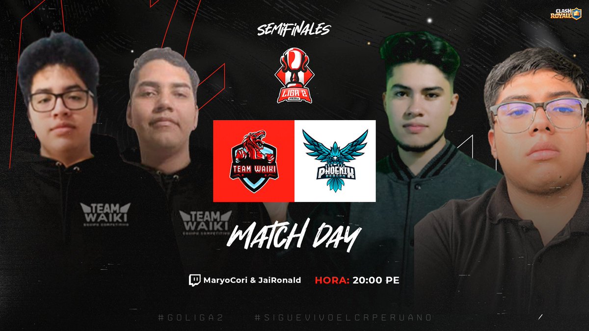 LIGA 2 PERÚ (@liga_2pe) on Twitter photo #CR | #PlayOffs
Seguimos con los enfrentamientos de Semifinal - D2 de <a href="/Liga_2PE/">LIGA 2 PERÚ</a> 🇵🇪
8:00 PM 🇵🇪
<a href="/TeamWaikiPE/">TEAM WAIKI</a> 🐲
🆚
<a href="/PhoenixRebornGG/">Phoenix Reborn</a> 🦅
Quien será el segundo clasificado a la GRAN FINAL 🔥🔥🔥🔥
Transmisión 📹:
<a href="/JaiRonald_MG/">JaiRonald</a>
<a href="/Riderv2511/">RIDER</a>
#GoLiga2 #CR | #PlayOffs
Seguimos con los enfrentamientos de Semifinal - D2 de <a href="/Liga_2PE/">LIGA 2 PERÚ</a> 🇵🇪
8:00 PM 🇵🇪
<a href="/TeamWaikiPE/">TEAM WAIKI</a> 🐲
🆚
<a href="/PhoenixRebornGG/">Phoenix Reborn</a> 🦅
Quien será el segundo clasificado a la GRAN FINAL 🔥🔥🔥🔥
Transmisión 📹:
<a href="/JaiRonald_MG/">JaiRonald</a>
<a href="/Riderv2511/">RIDER</a>
#GoLiga2