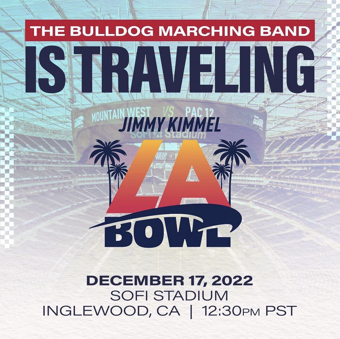 FSBMB's tweet photo. It’s BOWLING time! 🎳
Next week we will be to SoFi Stadium to cheer on the ‘Dogs at the @LABowlGame #fsbmb #JimmyKimmelLABowl https://t.co/mSal1crAjS