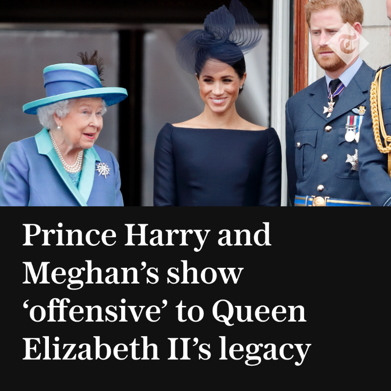Telegraph's tweet photo. 👑The Duke and Duchess of Sussex’s Netflix documentary has been accused of attacking Queen Elizabeth II’s legacy, after the Commonwealth was branded “Empire 2.0” in the programme.
Sources condemned the description of the Commonwealth as “appalling and factually inaccurate”