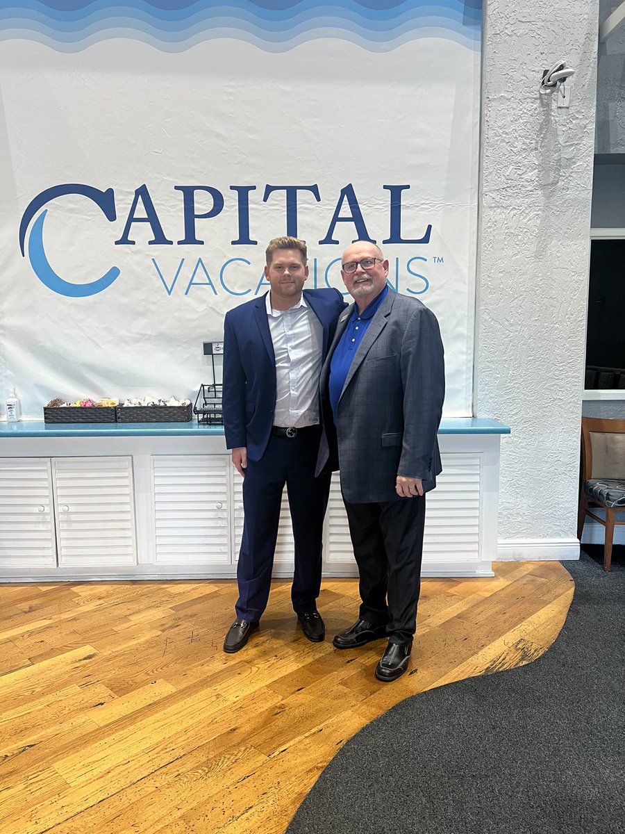 TheVacationDR's tweet photo. Congratulations to my son #MichaelFlaskey on his 1st sale today! He got his real estate license a few weeks ago and now has his 1st sale under his belt. Thank you to the @CapitalVacays team and his manger #MarkGunter for seeing the potential and giving him the opportunity. https://t.co/jUaH94Bzjr