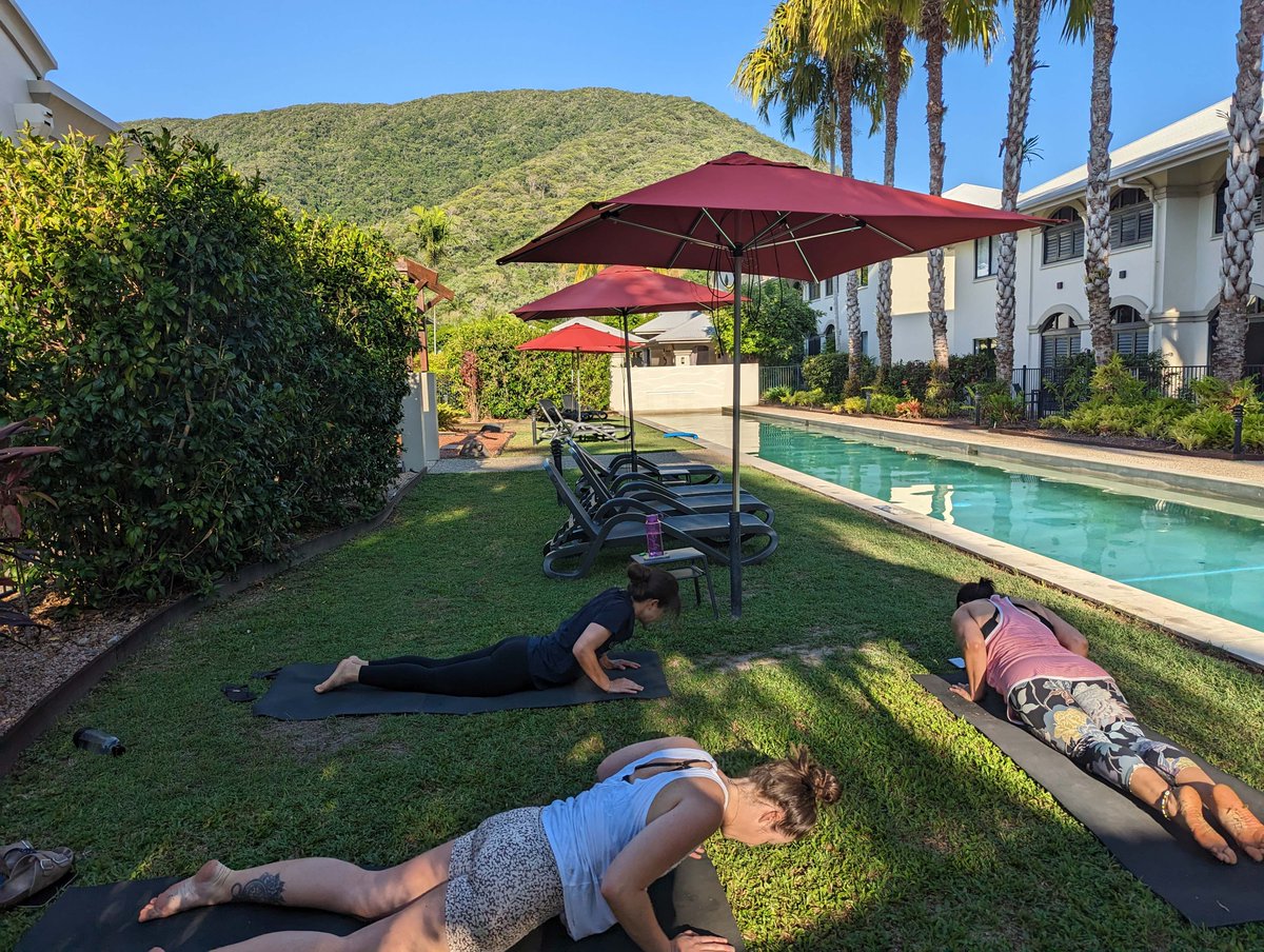 MangoLagoon's tweet photo. What an amazing way to start the morning with Yoga at Mango Lagoon Resort and Wellness Spa.
For only $20 per lesson per person this could be you too.
Come join us for an amazing session.
*bookings are essential*
#mangolagoonresort #yoga #palmcove #wellness #happy #relax #paradise https://t.co/Ao2vz9rdGL