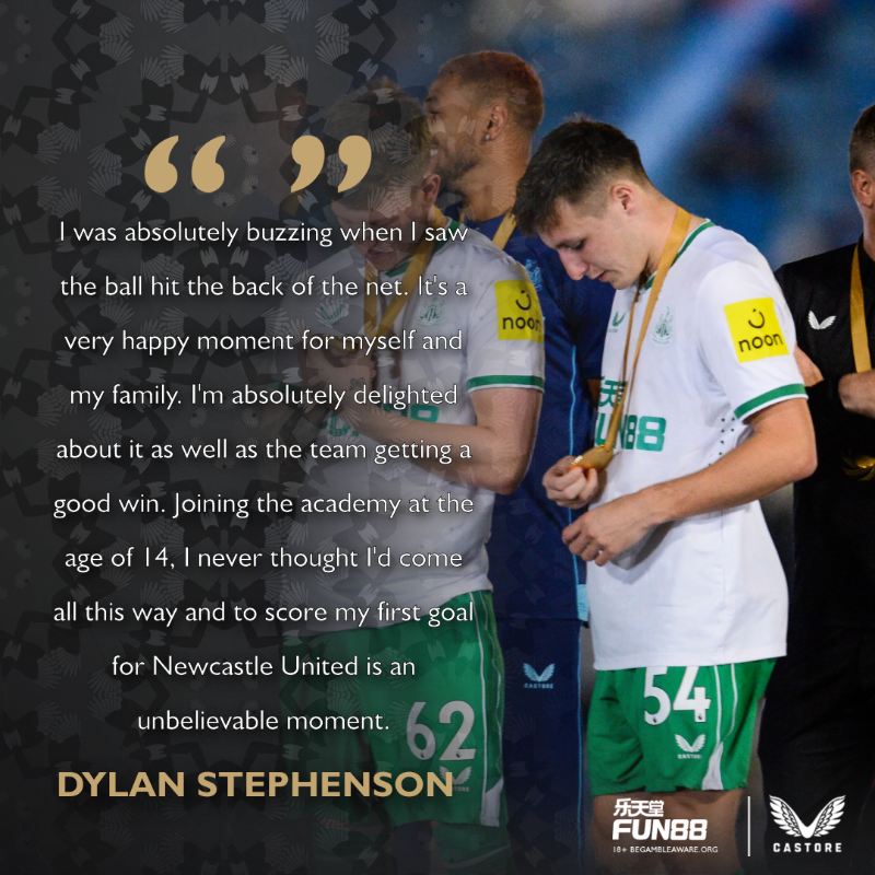 NUFC's tweet photo. Congratulations, @Dylstephenson! 👏