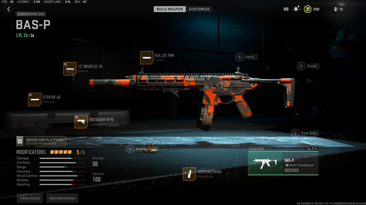 WarsZ's tweet photo. THE BEST BAS-P CLASS AND WEAPON TUNING IN WARZONE 2.0! THIS GUN IS SUPER GOOD! 🔥🔥 https://t.co/e6XdQGIk0f