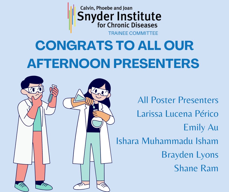 Don’t forget to vote for your favourite poster and oral presentations using the QR codes around the room!