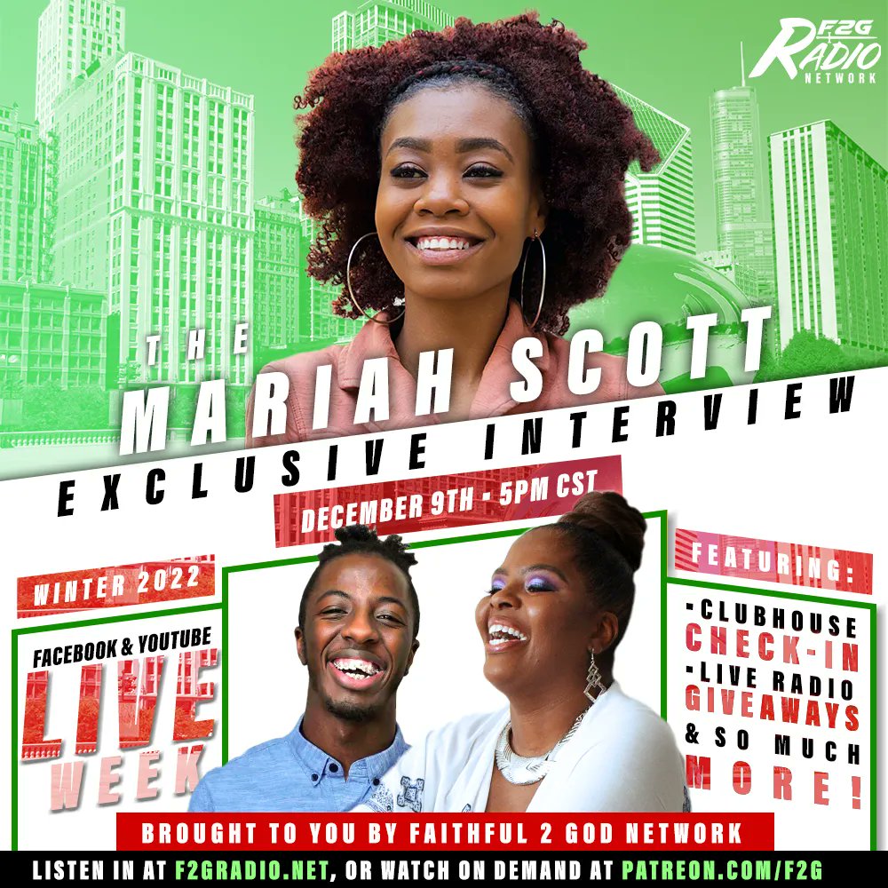 nulevelgroup's tweet photo. Tomorrow, December 9th at 5pm CST/ 6pm EST.... Catch client @mariahnscott as she discusses the highly requested stage play #thecrownshewears &amp; what is the meaning behind it. 
Tune into https://t.co/KVye8g2EfO on watch it live on FB &amp; YouTube 

#clientnews #F2GRadio #MariahScott https://t.co/BNKxYMeviF