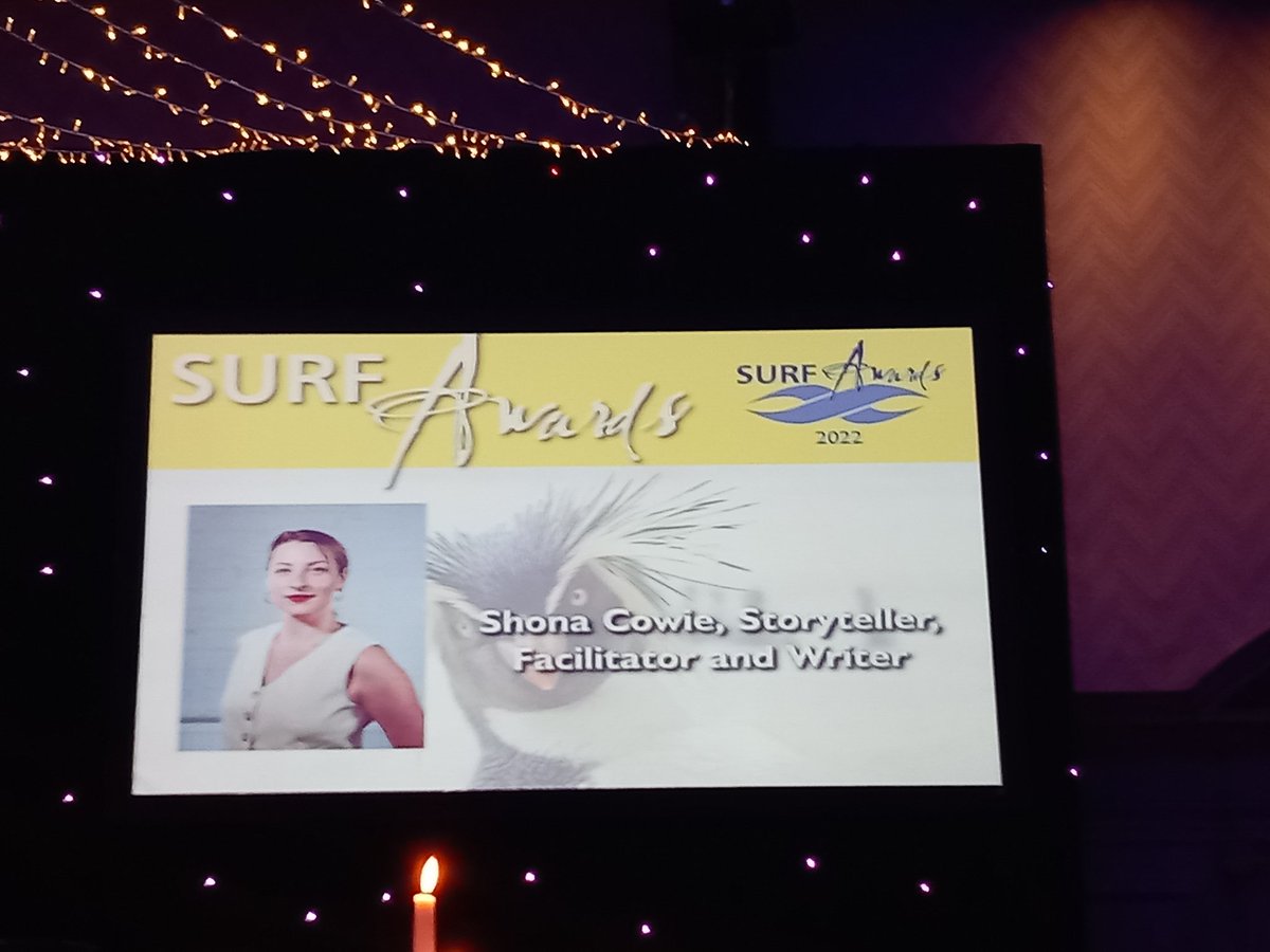 HazelCrossFife's tweet photo. This will be fabulous, really looking forward to hearing our after dinner speaker Shona Cowie #SURFAwards https://t.co/m7qLdng6Jc