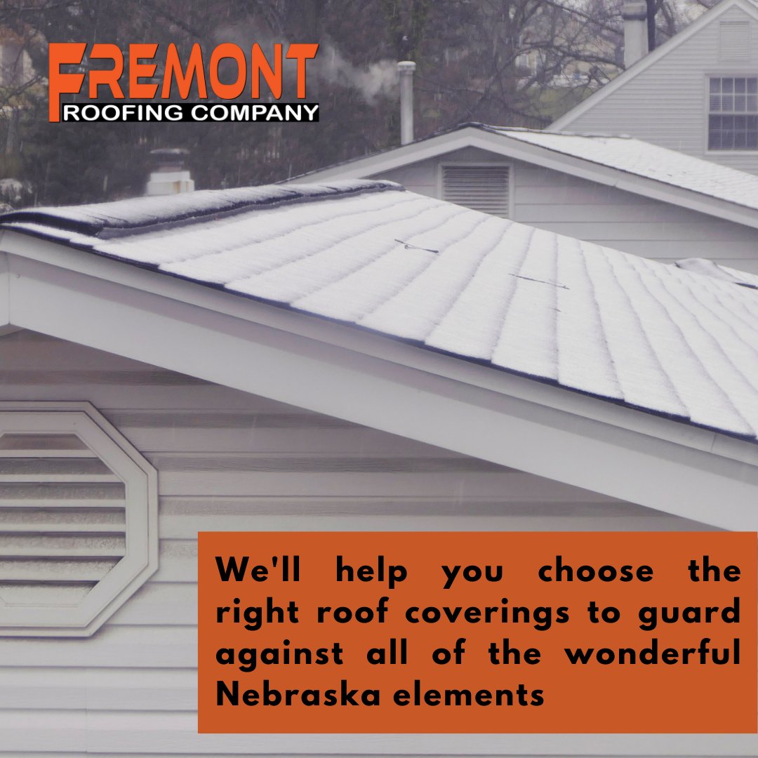 Rain, sleet, snow.. we all know it can change from one minute to the next! Let us help you choose the right materials to keep you safe and warm under your roof! Give us a call at 402-727-9400.