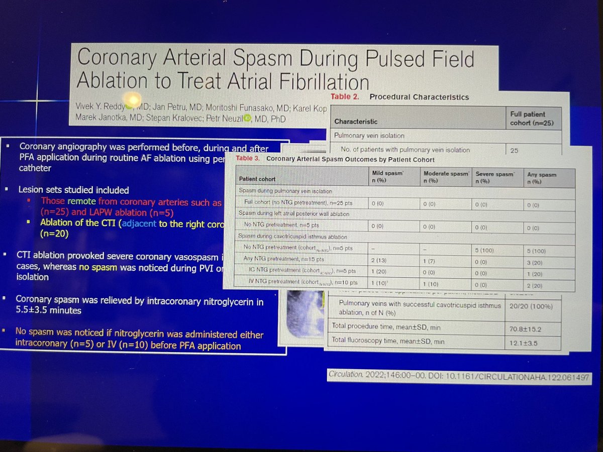 Mehak Dhande, MD (she/her) (@mehakdhande) on Twitter photo 📖 re coronary artery spasm & #pulsedfieldablation
🚨not seen w PV/posterior wall
🚨seen w CTI ablation more so without nitroglycerin - none a/w EKG changes <a href="/VivekReddyMD/">Vivek Y. Reddy</a> <a href="/EPentraining/">Clinton Thurber MD</a> <a href="/PrashSanders/">Prash Sanders</a> <a href="/KTamirisaMD/">Kamala Tamirisa MD</a> #EPeeps #EPFellows #Cardiology 📖 re coronary artery spasm & #pulsedfieldablation
🚨not seen w PV/posterior wall
🚨seen w CTI ablation more so without nitroglycerin - none a/w EKG changes <a href="/VivekReddyMD/">Vivek Y. Reddy</a> <a href="/EPentraining/">Clinton Thurber MD</a> <a href="/PrashSanders/">Prash Sanders</a> <a href="/KTamirisaMD/">Kamala Tamirisa MD</a> #EPeeps #EPFellows #Cardiology