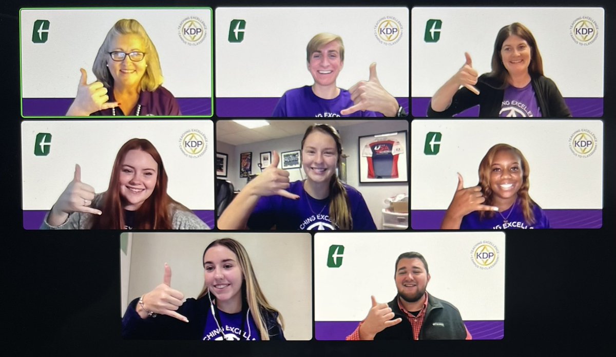 cltkdp's tweet photo. Congratulations and welcome  to Kappa Delta Pi to our Fall 2022 initiates. Photos from this afternoons Fall 2022 Virtual Initiation Ceremony. https://t.co/XkeZq0I2x5