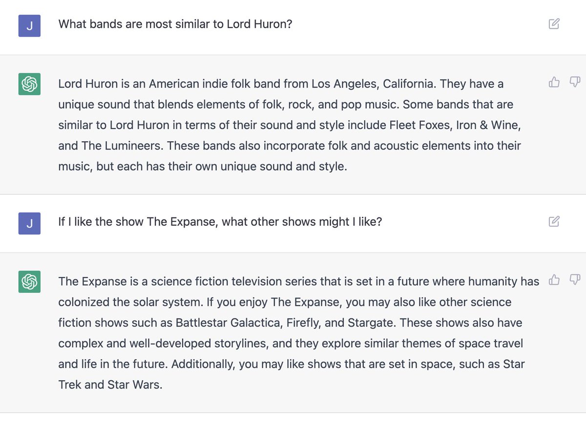 AI recommendations. Interesting...