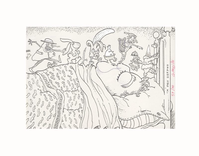 RobGrassilli's tweet photo. Please, don't wake me
No, don't shake me
Leave me where I am
I'm only sleeping
(ciao John nr,42. - 08 / 12 /22)

"It's Only Sleeping" è Il disegno 3 di 6 che feci appositamente per la mostra "Fra qui e Penny Lane" (circolo Cruna, Bologna, 1987. A cura di Carlo Branzaglia). https://t.co/W1F4Qlv7vi