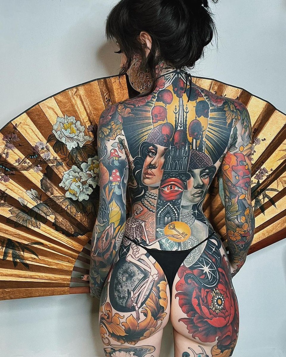 Inkedmag's tweet photo. Insane healed piece by @katabdy on IG 🤯🔥⁠ https://t.co/Xys4cQPWzD