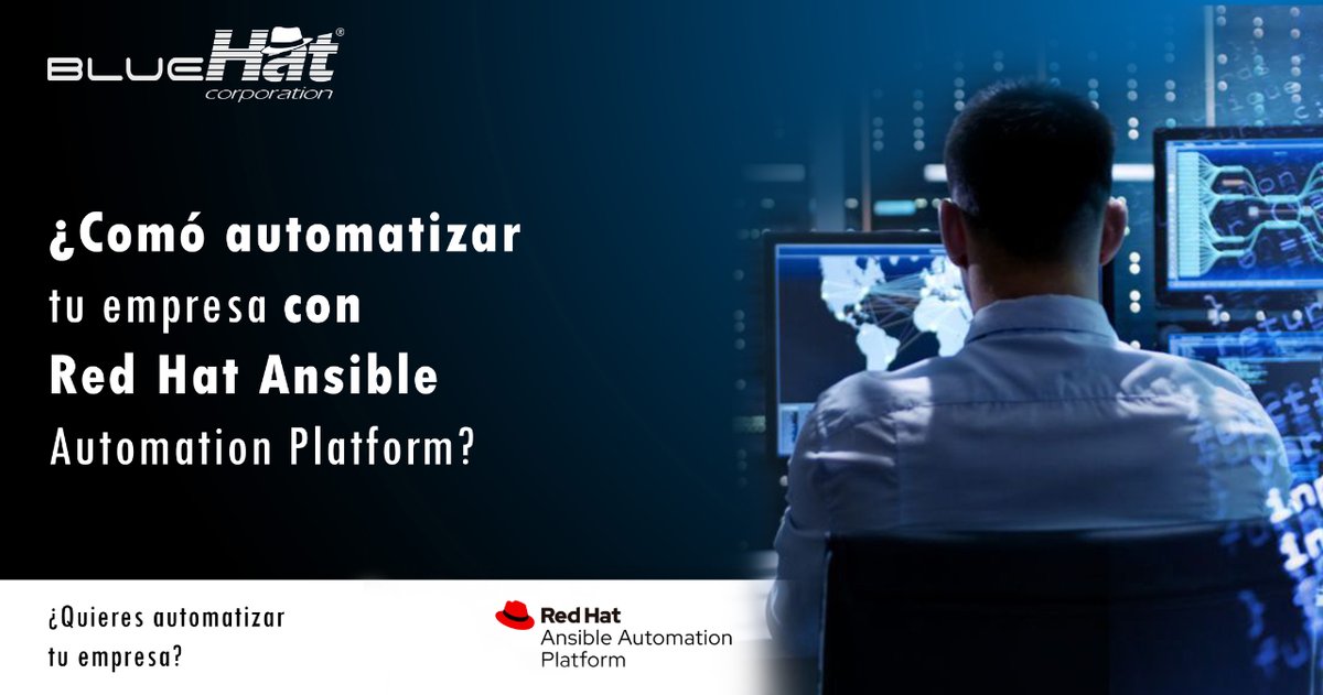 BlueHatCorp's tweet photo. Con la automatización que ofrece Ansible, puede instalar los sistemas de software, automatizar las tareas diarias, preparar la infraestructura, mejorar la seguridad y el cumplimiento, ejecutar parches en los sistemas y compartir la automatización en toda la empresa
#RedHat #bhc https://t.co/ygNpDPdcs2