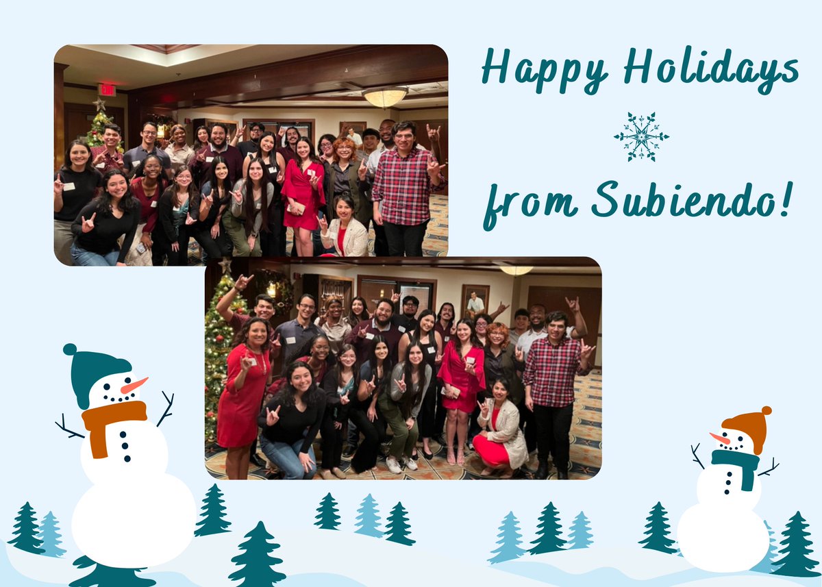 SubiendoAcademy's tweet photo. As the year comes to an end, we want to wish you the best of luck on your final exams and a restful winter break! Thank you for being part of the Subiendo family! https://t.co/45IjF8c1jF