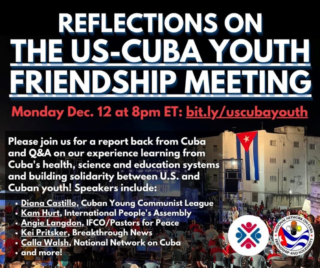 CubaSi7's tweet photo. Reflections on the US-Cuba Youth Friendship Meeting - https://t.co/vE1WCYROE0 https://t.co/haxeD2yCHk