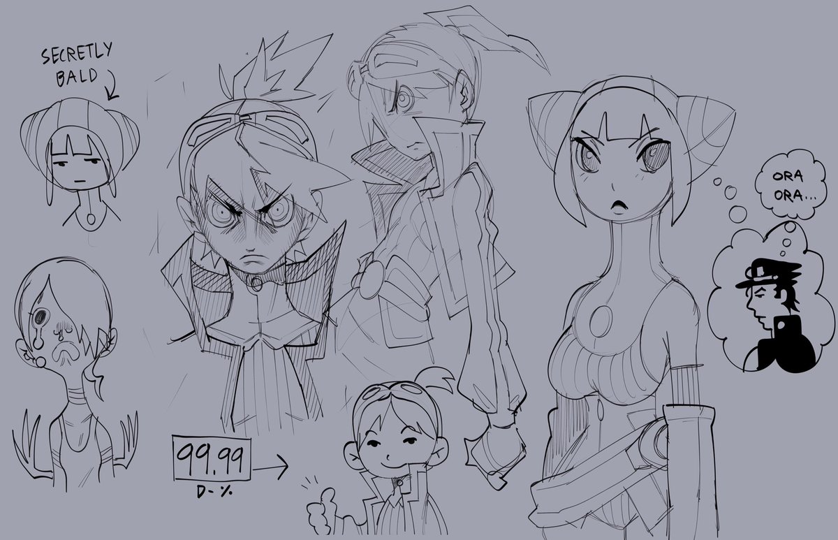 Dragon Quarter sketches 