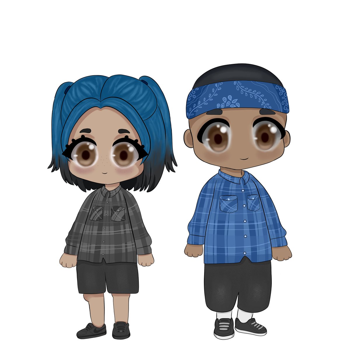 fatalityk_'s tweet photo. miren este dibujo que hizo candelity de megan y psico jaja que tierna https://t.co/TNZdvVruFm